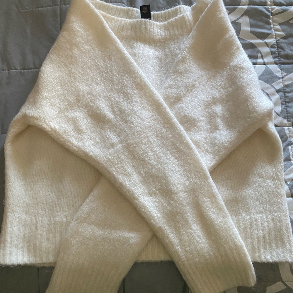 Victoria's Secret Cream Off-the-Shoulder Sweater